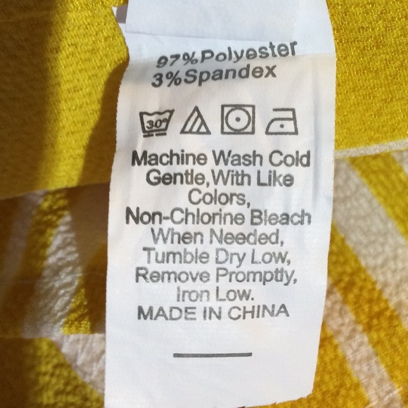 Cute mustard Yellow Stripe Short & Top set by Shein - Picture 3 of 10